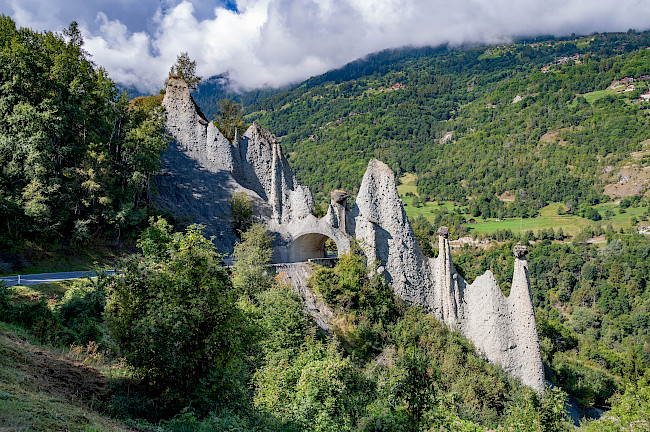 Les pyramides de terre d'Euseigne