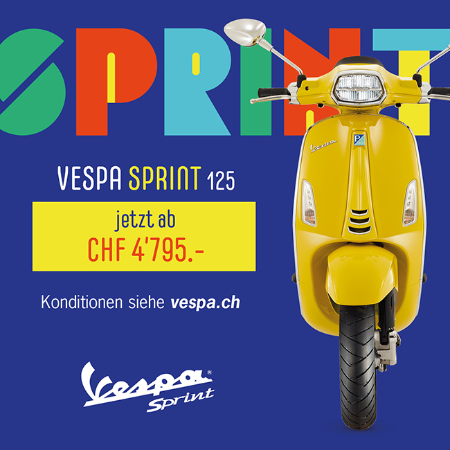Vespa Sprint jetzt ab CHF 4'795.-