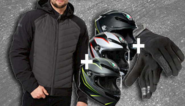 Paket für Motorradfahrer